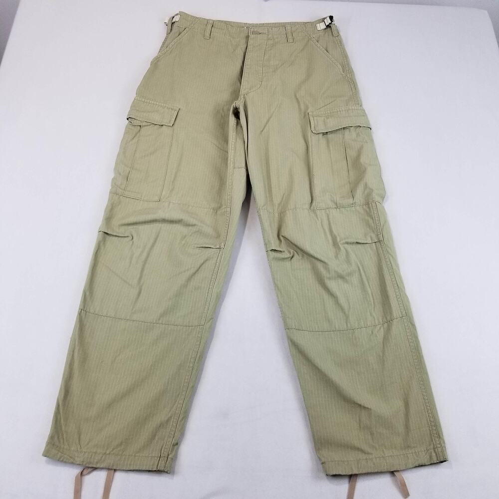 Military Cargo Pants Mens Small Long Tan Ripstop Tactical BDU Utility